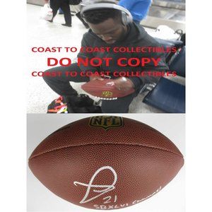 PRINCE AMUKAMARA JAGUARS,NEW YORK GIANTS,SIGNED,AUTOGRAPHED,DUKE FOOTBALL,PROOF